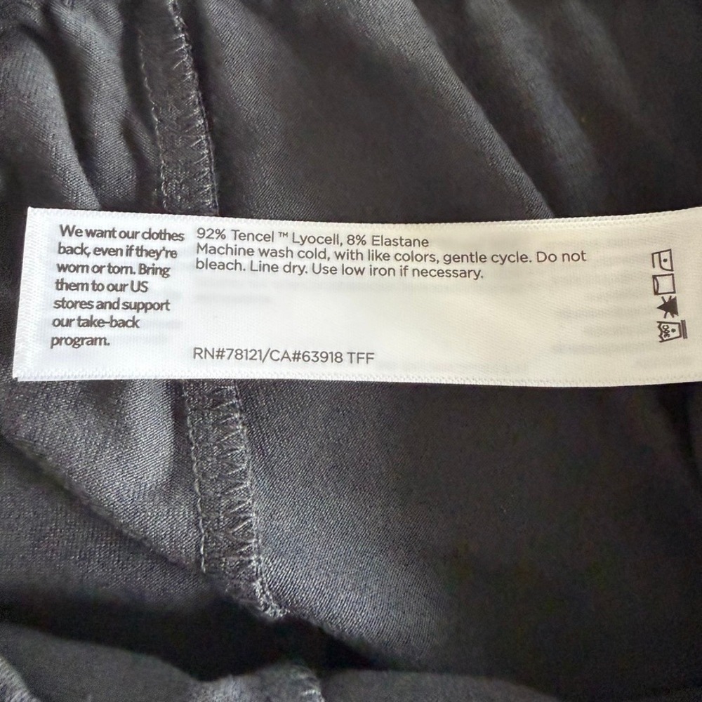 Eileen Fisher Jersey Ankle Leggings Womens M Graphite Gray NWT $98 P0031M - Picture 8 of 13